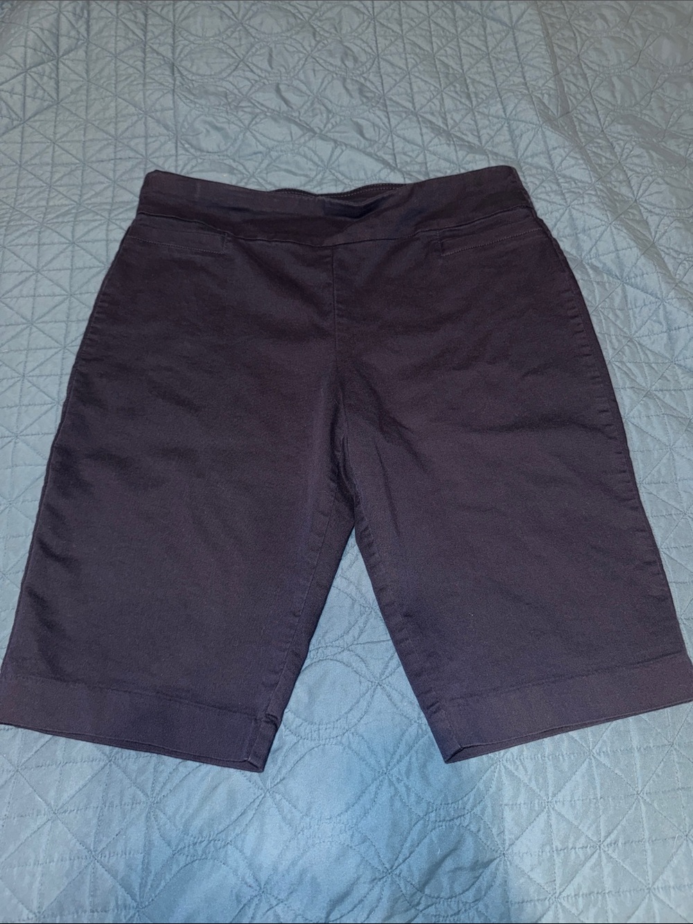 Women’s Dark Navy Stretch Knit Bermuda Shorts